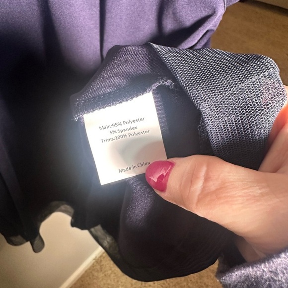 Agnes Orinda Navy Top New With Tags - Picture 6 of 8